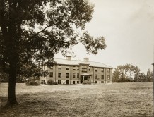 Dolan Hall in 1933. From the General Photographic Collection: Massachusetts: Standard-size photographs, 1860s-2000s: Massachusetts: Waltham: "Mass School for Feeble-Minded (Fernald)": Thompson and Thompson Images; Courtesy of Historic New England.
