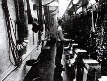 Behavior-scopes being used in the basement of Greene Unit, circa 1960.